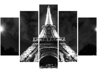 100CM 150CM OBRAZ 5 ELEM INNE SPOJRZENIE WIEŻĘ EIFFLA ŚCIENNY