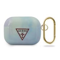 guess guacaptpumcgc02 airpods pro coverniebieski/blue tie & dye collection