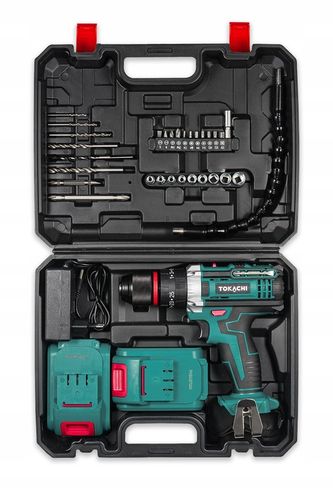 WIERTARKO WKRĘTARKA AKUMULATOROWA UDAROWA WIERTARKA 2xAKU METALOWA na Arena.pl