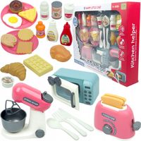 KREATYWNY ZESTAW KUCHENNY MIKROFALÓWKA MIKSER TOSTER AKCESORIA DO KUCHNI