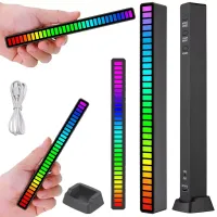 Ledy USB reakcja na dźwięk multikolor neon listwa RGB LED 18 trybów