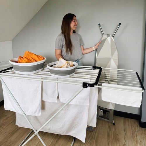 SUSZARKA BALKONOWA PRANIE Teleskopowa BIAŁA ROZKLADANA Tadar Maya 108-176 na Arena.pl