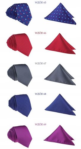 ZESTAW KOMPLET = KRAWAT i POSZETKA ( CHUSTECZKA ) na Arena.pl