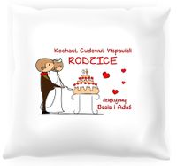 Poduszka personalizowana -  Podziękowania dla rodziców #09