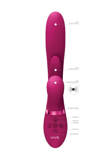 Kura - Thrusting G-Spot Vibrator with Flapping Tongue zdjęcie 7