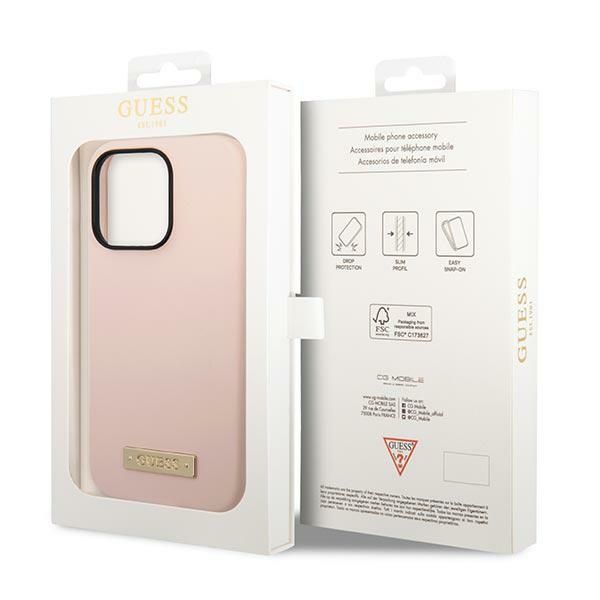 Etui Guess do iPhone 14 Pro Max, Różowy, MagSafe zdjęcie 8