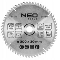 NEO TARCZA DO PILARKI WIDIOWA 300 X 30 MM 60 ZĘBÓW ATB DO DREWNA 61-138