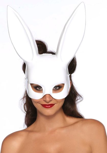 Masquerade Rabbit Mask White zdjęcie 1
