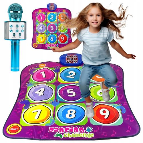 MATA MUZYCZNA do TAŃCZENIA TAŃCA + MIKROFON KARAOKE GŁOŚNIK BLUETOOTH 2W1 na Arena.pl