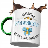 Kubek Zielony Prawniczki Najlepsza Prawniczka Z Nadrukiem Ze Zdjęciem