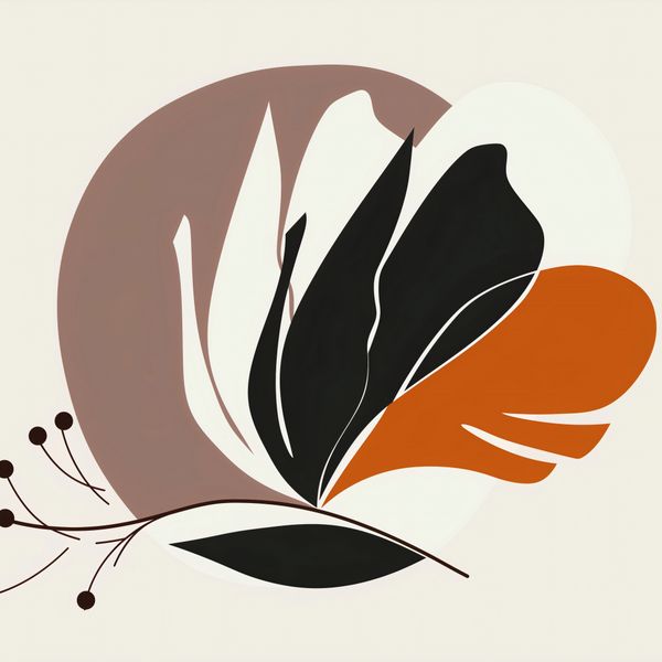 Plakat 30x30cm Elegancja Roślinna zdjęcie 1