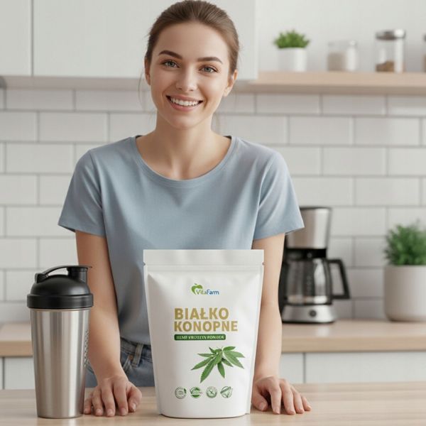 BIAŁKO KONOPNE 500 G HEMP PROTEIN zdjęcie 6
