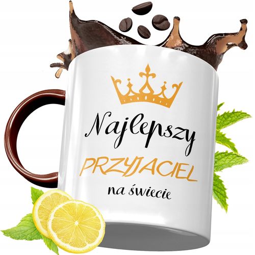 Kubek Bordowy Dla Przyjaciela Na Urodziny Prezent Z Nadrukiem Ze Zdjęciem na Arena.pl