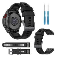 Pasek do Garmin Fenix 7X Pro / 7X czarny sportowy bransoleta opaska 26mm