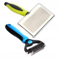 ZESTAW Zgrzebło + Szczotka DLA PSA DŁUGOWŁOSEGO