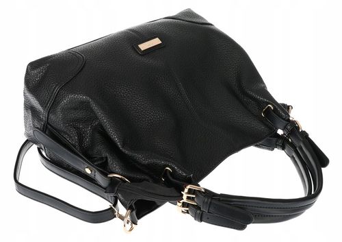 Torebka Damska shopperka A4 worek pojemna listonoszka modna CH3321 Czarna na Arena.pl