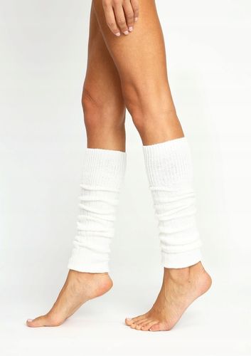 Getry Damskie Ocieplacze na Nogi Zimowe Ocieplane Grube Cerber BIAŁE na Arena.pl