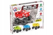 Klocki konstrukcyjne metalowe auta 4 modele 370el Technok 9956