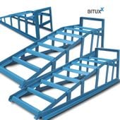 11397 Stalowe RAMPY najazdy do 3T zestaw 2szt BITUXX prfesjonalne 21cm