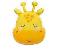 Balon foliowy Żyrafa głowa, safari zoo zwierzątka 53x40 cm