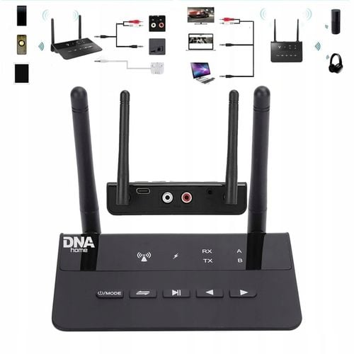 NADAJNIK ODBIORNIK Bluetooth do TV wieży hi-fi słuchawek APT-X do 80 m na Arena.pl