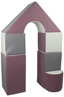 mini zamek 6 dużych klocków piankowych do zabawy żłobków przedszkoli XXL