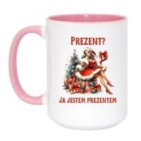 Duży Biało-Różowy 450 ml