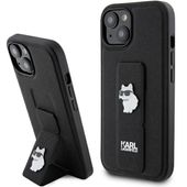 Karl Lagerfeld KLHCP15SGSACHPK iPhone 15 6.1" czarny/black hardcase Gripsta