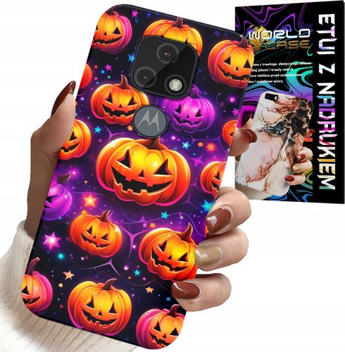 ETUI DO MOTOROLA MOTO E7 PLUS - HALLOWEEN, SALEM, STRASZNE DYNIE, WZORY na Arena.pl