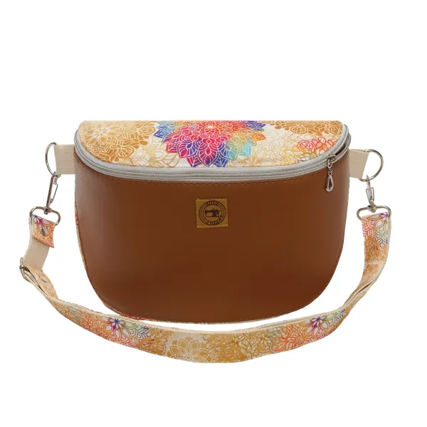 Torbo-Nerka - Brązowa i Mandale Na Białym zdjęcie 1