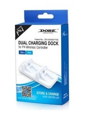 Ładowarka padów do PS4 DOBE biała (nowa) na Arena.pl