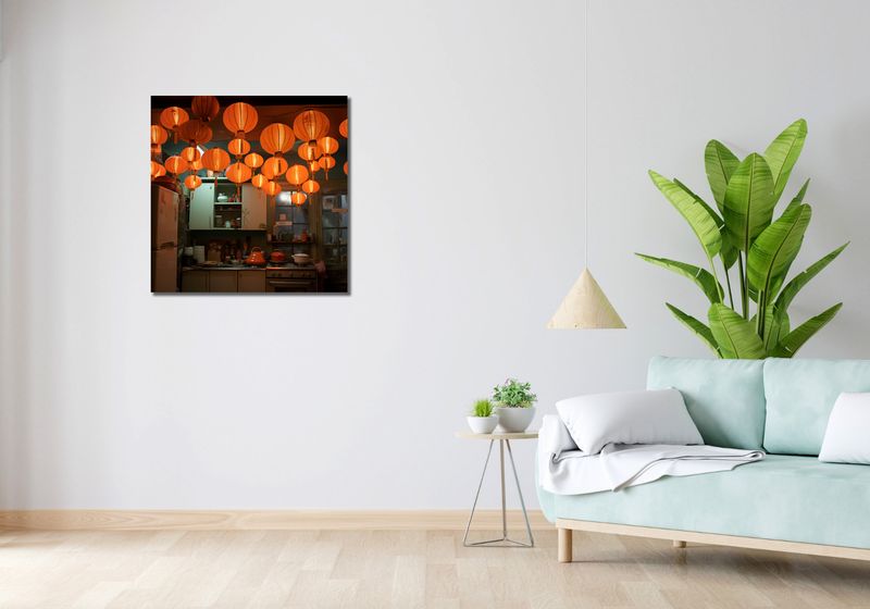 Obraz 70x70cm W Blasku Lampionów zdjęcie 2