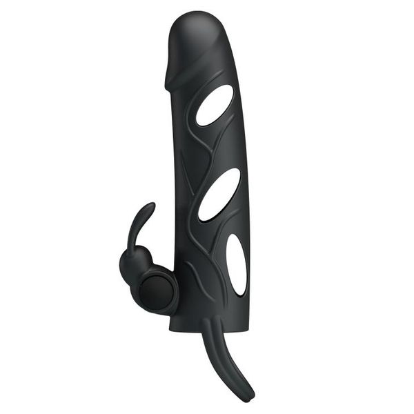 PRETTY LOVE - PENIS SLEEVE WITH BALL STRAP vibration zdjęcie 6