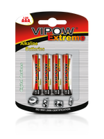 BAT0096B Baterie alkaliczne VIPOW EXTREME LR03 4s