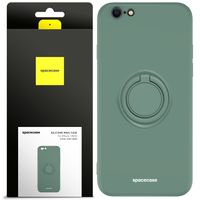 ETUI MATOWE DO IPHONE 7 / 8 / SE 2020/22 SPACECASE SILICONE RING + SZKŁO