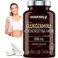 GLUKOZAMINA KOMPLEKS NA MOCNE STAWY KOŚCI + CHONDROITYNA + MSM 2600MG