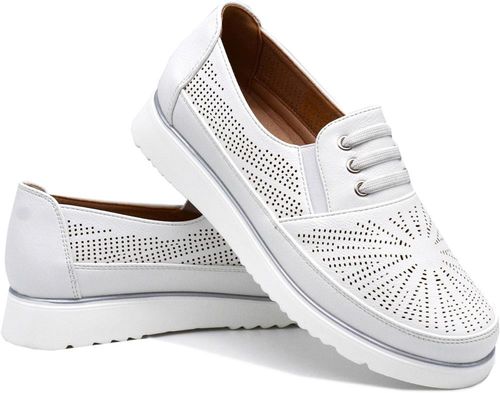 Półbuty damskie Unisoft 25PB02-9033 - białe 37 na Arena.pl