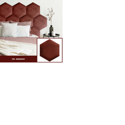 PANELE TAPICEROWANE PLASTER MIODU Heksagon KHAKI 26cm x 30cm na Arena.pl