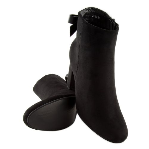 Botki na obcasie czarne E5120 Black r.37 na Arena.pl