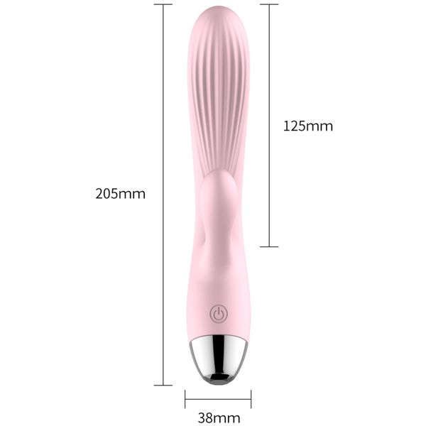 Wibrator-Boss Series-Silicone Vibrator Pink USB 10 Function / Heating zdjęcie 6