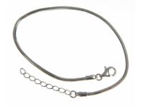 Srebrna bransoleta a'la pandor gruba żmijka snake regulowana srebro 925 B265R