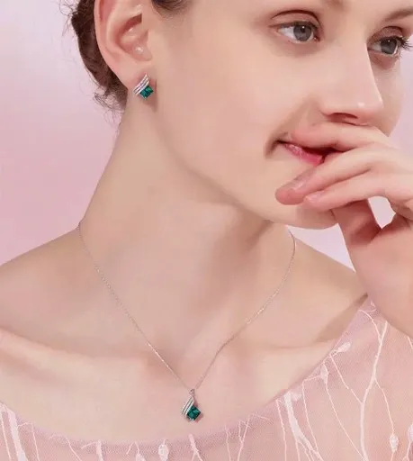 Millenium Srebrny Komplet Srebro 925 Cyrkonie zdjęcie 9