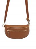 Laura Biaggi nerka saszetka listonoszka skóra naturalna brąz camel TS04-505