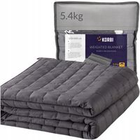 KOŁDRA OBCIĄŻENIOWA KOC SENSORYCZNY ANTYSTRESOWA LEPSZY SEN 120x180 5,4 kg
