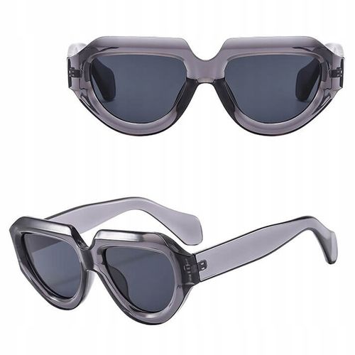 OKULARY PRZECIWSŁONECZNE filtr UV400 Szare damskie męskie + ETUI + ŚCIERKA na Arena.pl