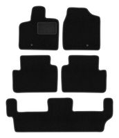 Dywaniki welurowe do: Chrysler Town&Country IV 2008-2016 7-osobowy czarne