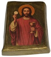 Ikona Jezus z Hostią mała