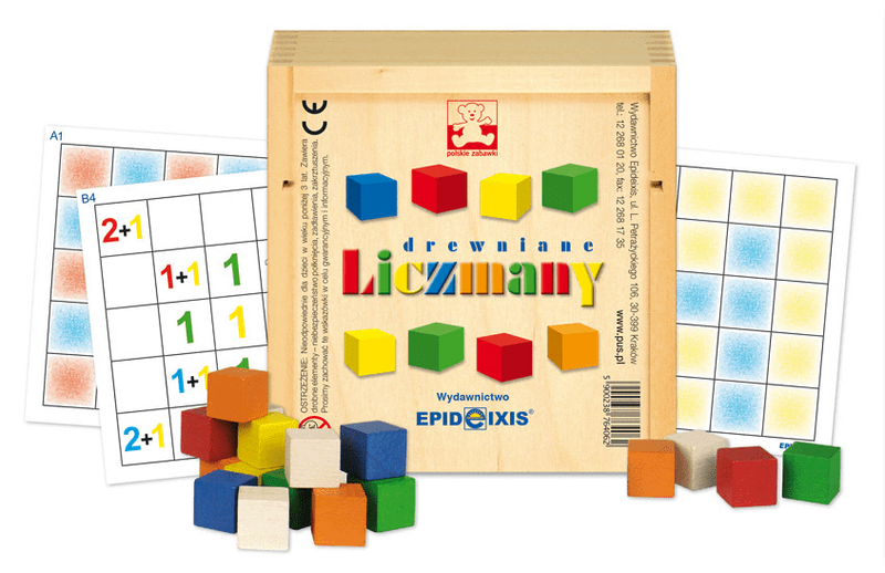 Liczmany drewniane. Klocki edukacyjne zdjęcie 2