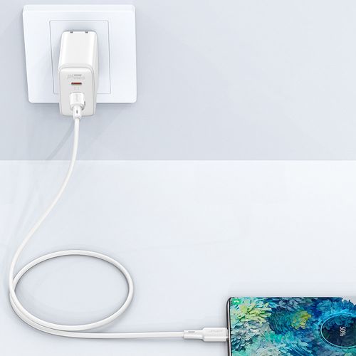 kabel przewód usb-c 60w 20v 3a 1.2m biały na Arena.pl