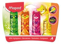 zakreślacz fluo peps pocket mini friends mix 4 kol